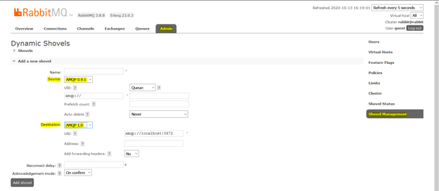 Rabbit AMQP Versions